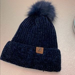 Blue Fluffy Hat